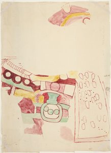 Kopie von Fragmenten von Gemälden aus Teotihuacan, Mexiko