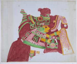 Kopie eines Teils eines Wandgemäldes aus Casa de Barrios, 