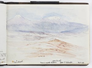 Skizzenbuch mit Zeichnungen und Notizen, Nord- und Südamerika (einschließlich Mexiko)