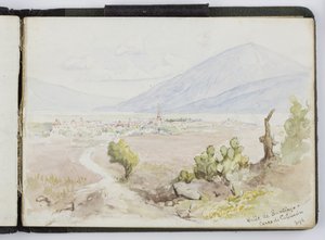 Skizzenbuch mit Aquarellen, Zeichnungen und Notizen, Mexiko, 1896-1898