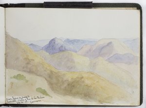 Skizzenbuch mit Aquarellen, Zeichnungen und Notizen, Mexiko, 1896-1898