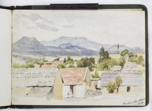 Skizzenbuch mit Aquarellen, Zeichnungen und Notizen, Mexiko, 1896-1898