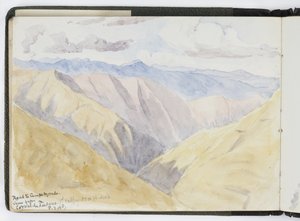Skizzenbuch mit Aquarellen, Zeichnungen und Notizen, Mexiko, 1896-1898 von Adela Breton