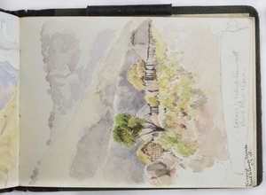 Skizzenbuch mit Aquarellen, Zeichnungen und Notizen, Mexiko, 1896-1898