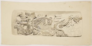 Steinrelief aus Mexiko-Stadt, Mexiko