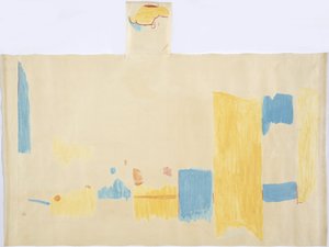Abzeichnung eines Gemäldes vom zentralen Panel, Ostwand, Oberer Tempel der Jaguare, Chichen Itza, Mexiko von Adela Breton