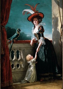 Porträt von Louise Elisabeth von Frankreich und ihrem Sohn, Don Ferdinand