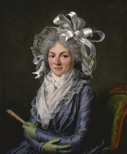 Porträt von Madame de Genlis 1746-1830, 1790