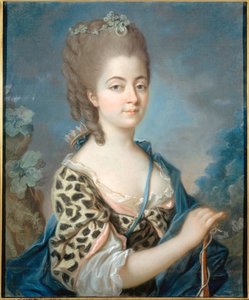 Porträt von Marie-Aurore de Saxe 1748-1821 als Diana, ca. 1777 von Adelaide Labille Guiard