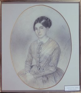 Posthumes Porträt von Leopoldine Hugo (1824-43), 1847 von Adele Julie Hugo