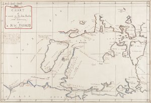 Karte der Suche nach Sir John Franklin und Entdeckung der Nordwestpassage
