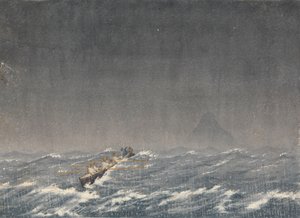 Äußere Ankerplatz bei einem Sturm, Mazatlán [Mexiko], 22. August 1850, 8 Uhr morgens. ... "Frage, welcher Weg führt zum Schiff?" von Admiral Sir Edward Gennys Fanshawe