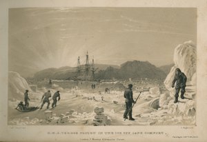 H.M.S. Terror im Eis vor Cape Comfort eingefroren von Admiral William Henry Smyth