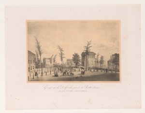 Ansicht des Delfter Tores in Rotterdam von Adolf Carel Nunnink