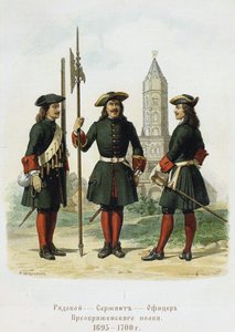 Uniformen des Preobraschenski-Regiments, 1695-1700, 1901-1904