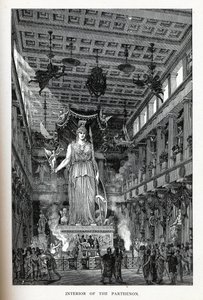 Innenansicht des Parthenon, 1882 von Adolf Closs