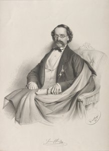 Porträt des Geigers und Komponisten Heinrich Proch 1809-1878, 1857 von Adolf Dauthage