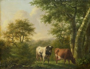 Landschaft mit Vieh
