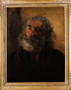Porträt eines bärtigen Mannes, 1855 von Adolph Menzel