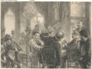 Das Kartenspiel von Adolph Menzel