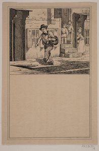 Der Betrunkene. Nr. 3. in Chr. Winther und M. Rørbye, "25 Bilder für kleine Kinder" von Johan Adolph Kittendorff