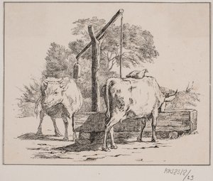 Das Huhn und die Kuh von Johan Adolph Kittendorff