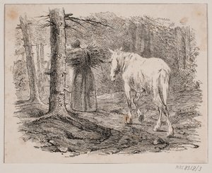 Die Frau und das Pferd von Johan Adolph Kittendorff