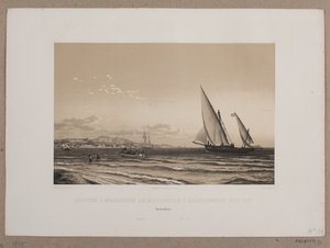Die Küste in der Nähe von Marseille im Hintergrund die Insel Iff
