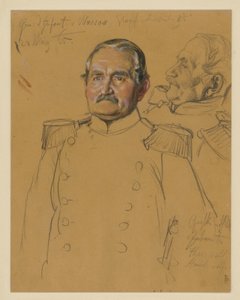 General von Wussow, Porträtstudie zu "Die Krönung Wilhelms I. in Königsberg"