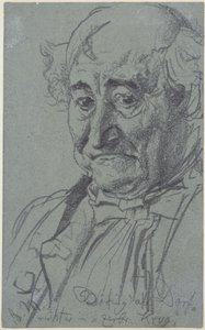 Heinrich von Kleist, Der zerbrochene Krug: Der Schauspieler Theodor Döring als Dorfrichter Adam von Adolph Menzel
