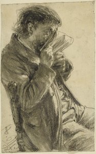 Lesender Mann von Adolph Menzel