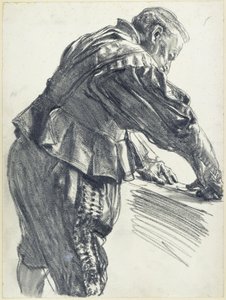 Modell in einem Prunkkleid des Kurfürsten Johann Georg I. von Sachsen im Historischen Museum in Dresden von Adolph Menzel