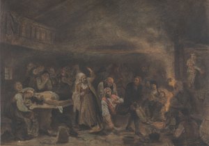 Nach dem Zweikampf von Adolph Tidemand