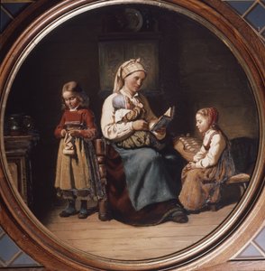 Mutter unterrichtet von Adolph Tidemand