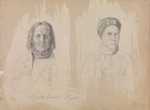 Pål Knutsen Enderud, Uvdal und Frau von Adolph Tidemand