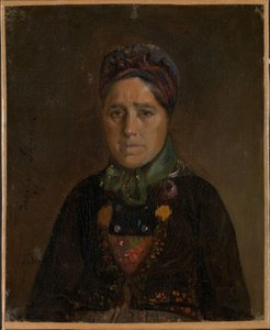Porträt von Ingeborg Skjønne aus Numedal von Adolph Tidemand