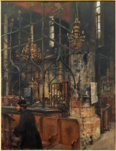 Das Innere der Alt-Neu-Synagoge in Prag
