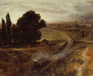 Die Berlin-Potsdamer Bahn von Adolph Menzel