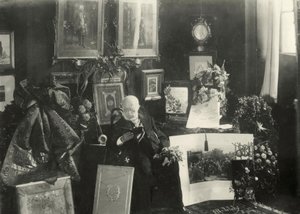 Menzel an seinem 80. Geburtstag von Adolph Menzel