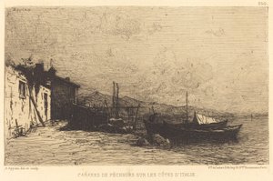 Fischerhütten an den Küsten Italiens von Adolphe Appian