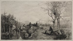 Ufer eines Baches bei Rossillon von Adolphe Appian