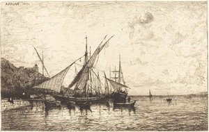 Der Hafen von Monaco von Adolphe Appian