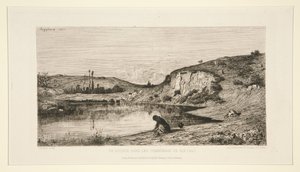 Ein Felsen in den Gemeindewiesen von Rix (Ain) von Adolphe Appian