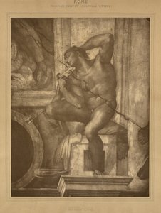 Rom - Vatikanpalast, Sixtinische Kapelle, Michelangelo von Adolphe Braun
