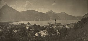 Blick auf Flüelen, Schweiz