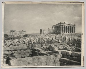 Blick auf das Parthenon von Adolphe Braun and Co.