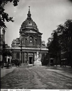 Kirche der Sorbonne, gebaut von Jacques Lemercier (ca. 1585-1654) in 1635-53 von Adolphe Giraudon