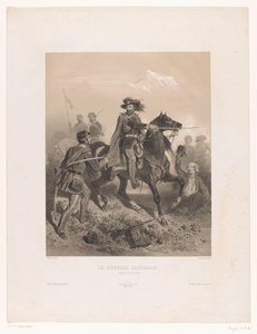General Giuseppe Garibaldi als Anführer in der Schlacht bei Varese