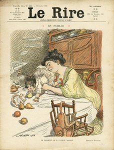 Illustration von Adolphe dit Willette (1857-1926) für das Titelblatt von Le Rire von Adolphe Leon Willette