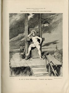 Illustration von Adolphe dit Willette (1857-1926) in Le Courrier français, Nr. 4 von Adolphe Leon Willette
